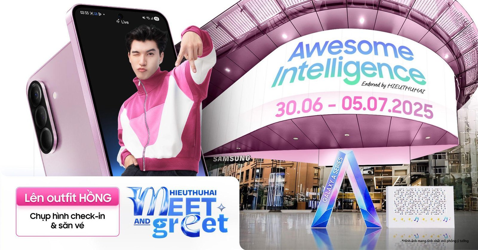 KHÁM PHÁ HÈ SÔI ĐỘNG CÙNG HIEUTHUHAI VÀ GALAXY A56 5G – NHẬN NGAY NGHỆ THUẬT, QUÀ TẶNG KHỦNG!