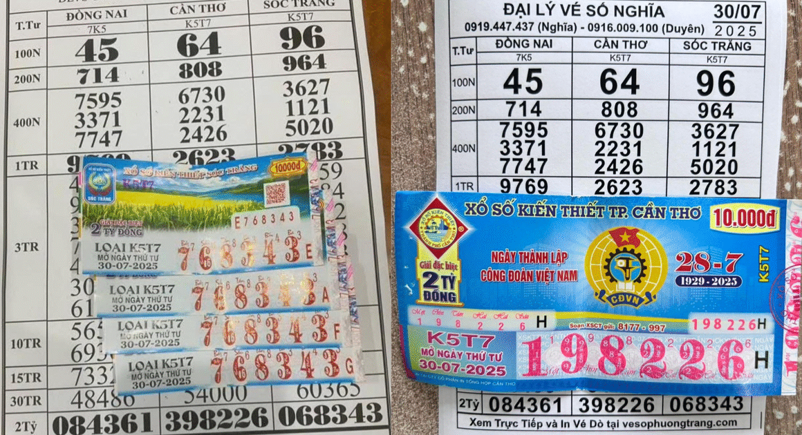 AI XỔ SỐ MIỀN NAM NGÀY 30/7 ĐANG GÂY CHUỐI, ĐẠI LÝ VÉ SỐ MIỀN TÂY ĐỒNG LOẠT ĐỔI THƯỞNG!