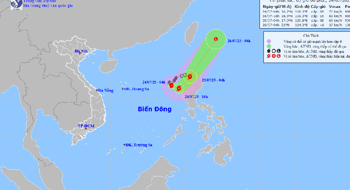 BÃO SỐ 4 / CỎ MAY SẮP CÓ CÔNG KHAI MẠNH KHƠI TRÒN BIỂN ĐÔNG!