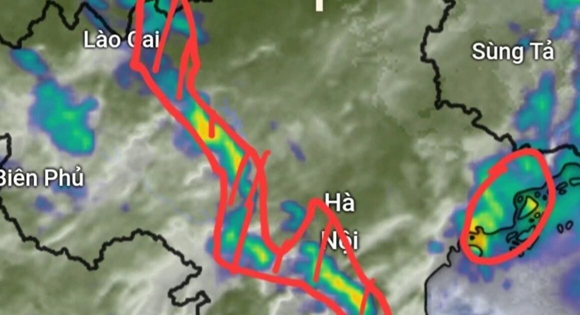 CẢNH BÁO MƯA LỚN TRÊN 100 MM/3 GIỜ ĐẨY ĐẾN NGẬP ÚNG CỤC BỘ Ở MIỀN BẮC, THANH HÓA VÀ NGHỆ AN!