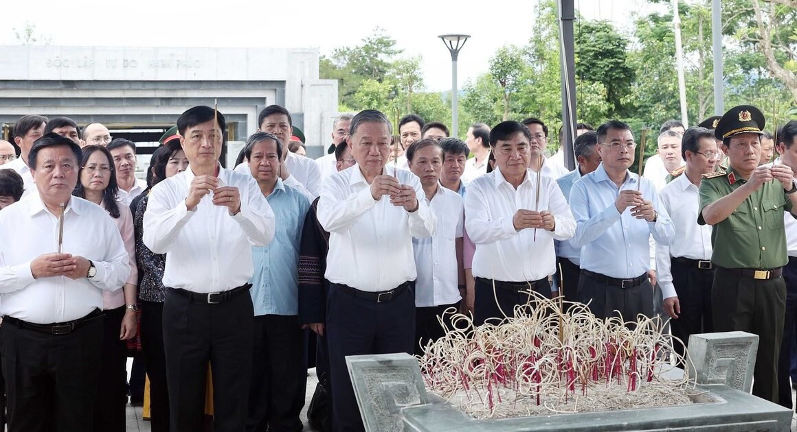 NGÀY THƯƠNG BINH – LIỆT SĨ 78 NĂM – TỔNG BÍ THƯ TÔ LÂM DỰ ĐẶNG HƯƠNG, DƯỚI NẮNG ĐIỆN BIÊN.