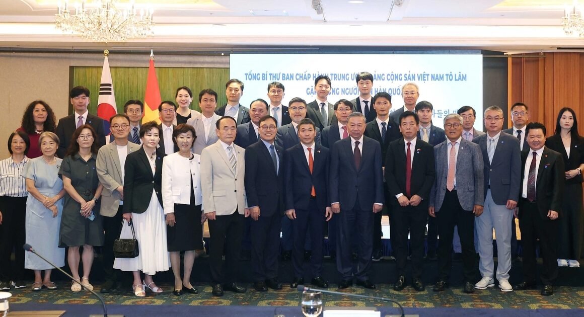 KHÁM PHÁ CUỘC GẶP ĐẶC BIỆT GIỮA TỔNG BÍ THƯ TÔ LÂM VỚI HƠN 100 NHÂN SĨ HÀN QUỐC TẠI VIỆT NAM