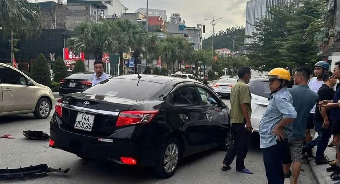 PHÓ GIÁM ĐỐC BAN QUẢN LÝ KHU KINH TẾ QUẢNG NINH CHẤM CONN NÓNG VỚI NỒNG ĐỘ CỒN RẤT CAO GÂY RA VỤ TAI NẠN GIAO THÔNG LIÊN HOÀN TRÊN QL18