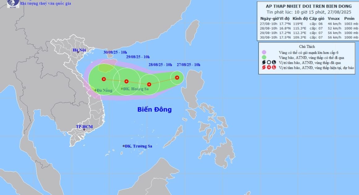 ÁP THẤP TRÊN BIỂN ĐÔNG CÓ THỂ BIẾN THÀNH BÃO SỐ 6 CHO CHUYẾN ĐIỂM SẮP ĐẾN!