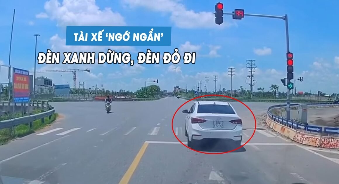 BẤT NGỜ, TÀI XẾ ĐIỀU KHIỂN Ô TÔ CHUYỂN ĐÈN ĐỎ GIỮA LÒNG GIAO LỘ CHO NGƯỜI XEM HỐI HỌC!