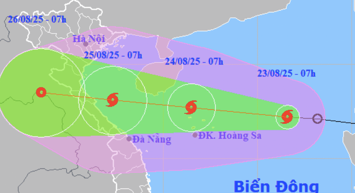 ÁP THẤP NHIỆT ĐỚI MẠNH LÊN THÀNH BÃO SỐ 5, CÓ NGUY CƠ ẢNH HƯỞNG TRỰC TIẾP ĐẤT LIỀN CÁC TỈNH NGHỆ AN – QUẢNG TRỊ!