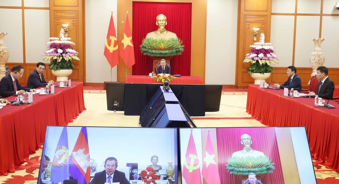 ĐỐI NGOẠI VIỆT CAM NỐI LẠI GIAO THIỆP QUA CUỘC ĐIỆN ĐÀM CỦA TÔ LÂM VỚI CHỦ TỊCH HUN SEN.