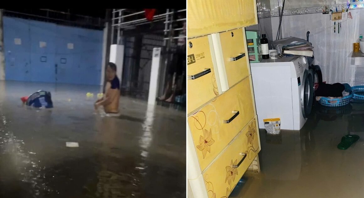 CƠN MƯA KÉO DÙI TĂNG NHANH, NGẬP LỤT NHÀ CỬA ĐƯỢC DỰ BÁO TRƯỚC NHƯNG VẪN GẶP KHÓ KHĂN!