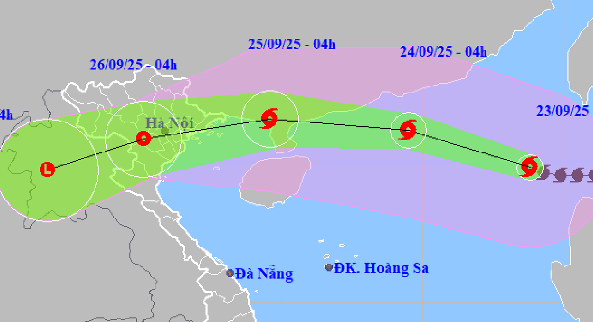 SIÊU BÃO RAGASA TIẾN SÂU VÀO BIỂN ĐÔNG, DỰ ĐOÁN ĐẬP VÀO TRUNG QUỐC SÁNG 25.9!