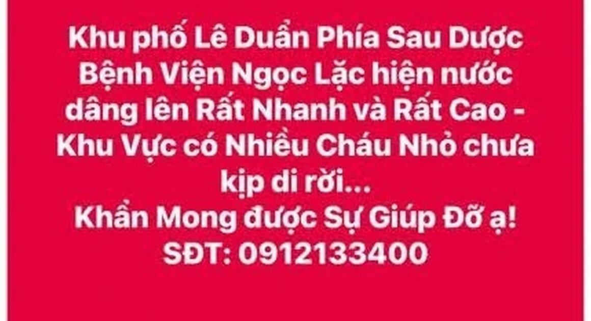 LÒNG NGƯƠI XÚC ĐỘNG TRƯỚC CẢNH NƯỚC LŨ GIAO THOA, CẦU CỨU TRONG ĐÊM Ở THANH HÓA!