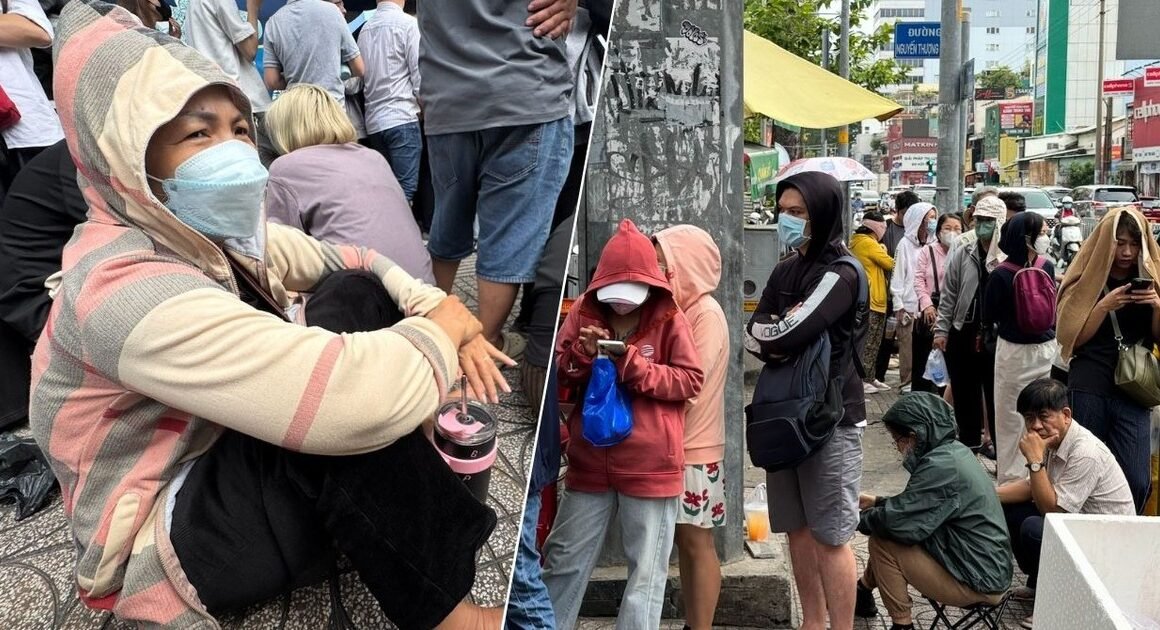 HÀNG NGÀN NGƯỜI CHEN CHÚC CHỜ ĐỢI CỬA HÀNG SJC, DƯỠNG CHIỂU HƠN 15 TIẾNG VẪN CHƯA ĐƯỢC MUA VÀNG