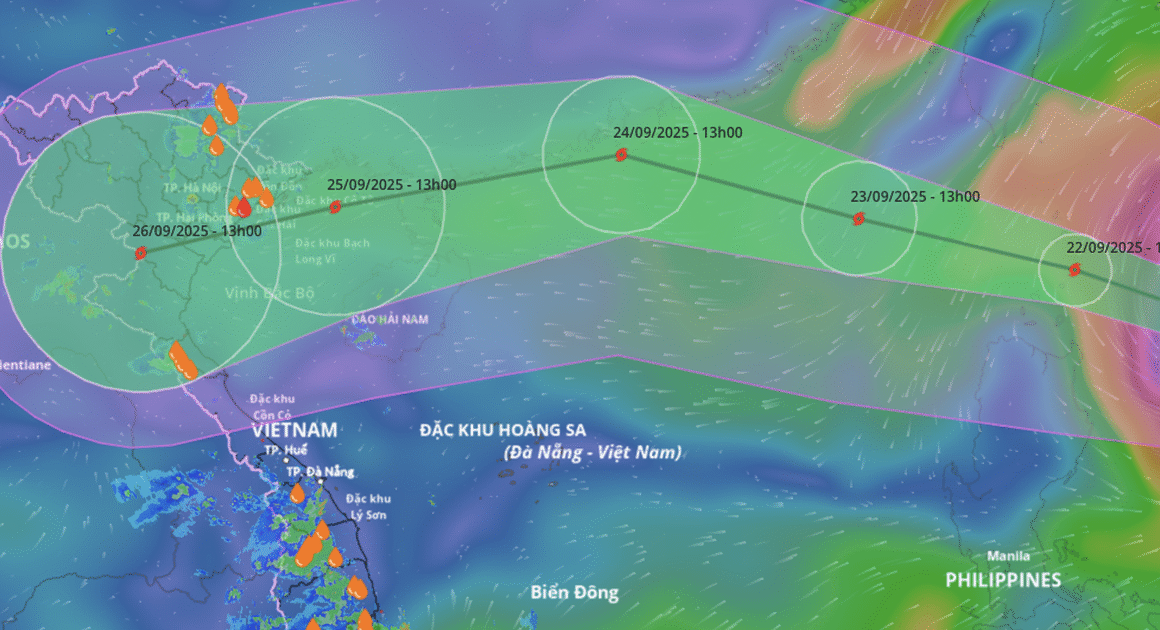 BÃO RAGASA GẦN ĐẾN, ĐANG CÓ NGUY CƠ GÂY LŨ LỤT NGHIÊM TRỌNG TRÊN BẢN ĐỒ ĐẤT LIỀN VIỆT NAM!