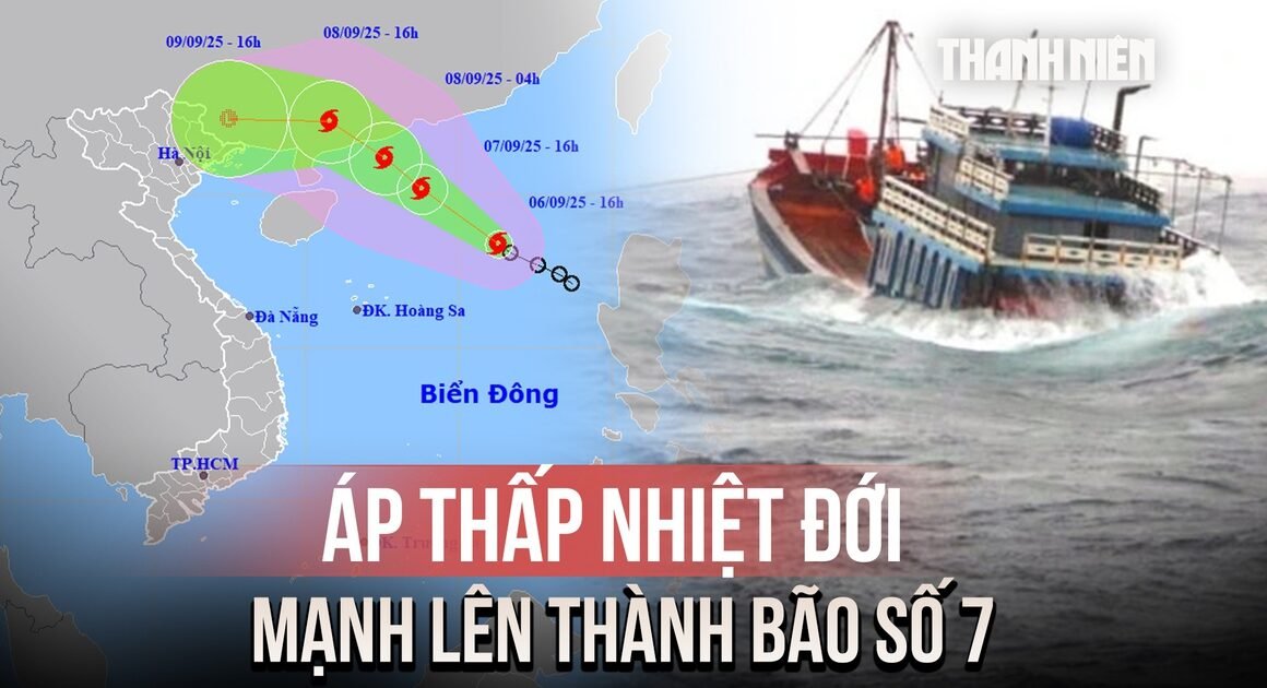 ÁP THẤP NHIỆT ĐỚI MẠNH LÊN THÀNH BÃO SỐ 7, SẪN SÀNG GÂY ẢNH HƯỞNG ĐỐI VỚI BIỂN ĐÔNG!