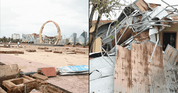 BÃO SỐ 10 ĐỂ lại KHUNG KHUNG NHƯ THẾ NÀO TRONG CƯA LÒ?