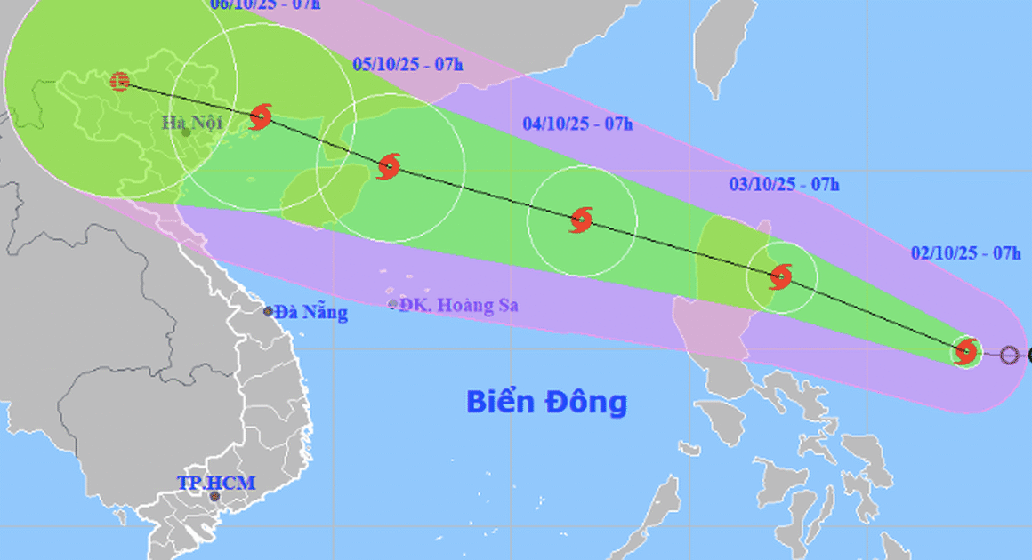 ÁP THẤP NHIỆT ĐỚI ĐÃ MẠNH LÊN THÀNH BÃO MATMO, ĐANG HƯỚNG VỀ VỊNH BẮC BỘ, CÓ THỂ GÂY THIÊT HẠI LỚN CHO VIỆT NAM!