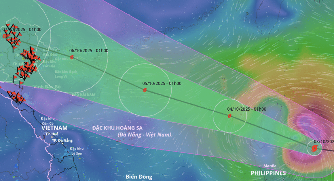 DOANH DỰ BÃO MATMO SẼ ĐÁNH ĐỔI BIỂN ĐÔNG VÀ ẢNH HƯỞNG TRỰC TIẾP ĐẾN MIỀN BẮC CUỐI TUẦN NÀY!