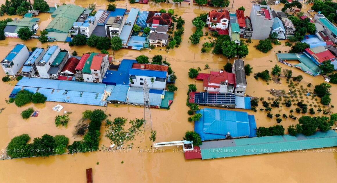 THÁI NGUYÊN NGẬP TRÀN TRONG BIỂN NƯỚC, NHỮNG KHU DÂN CƯ CHÌM TRONG LŨ LỊCH SỬ!