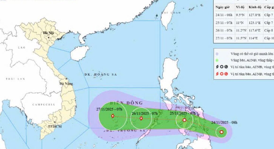 ÁP THẤP NHIỆT ĐỚI ĐANG HÌNH THÀNH VÀ KHIẾN MIỀN TRUNG CẢNH GIÁC GẦN BÊN!