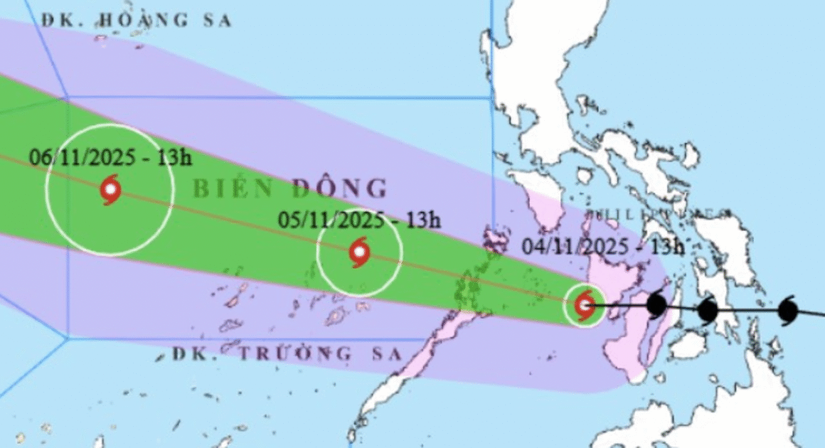 BÃO KALMAEGI CÓ VÕNG GIO LỚN NHẤT NĂM, SẴN SÀNG ẤN NÚT KHI ĐI VÀO BIỂN ĐÔNG!