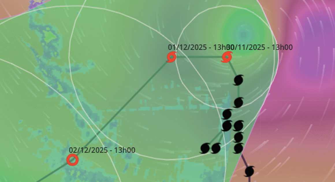BÃO SỐ 15 KOTO GIỮ CƯỜNG ĐỘ MẠNH VỚI GÓC DI CHUYỂN CHẬM, SÓNG CAO 5 MÉT ĐÁNG SỢ ĐANG ỦY ẢO VÙNG BIỂN TỪ GIA LAI ĐẾN KHÁNH HÒA!