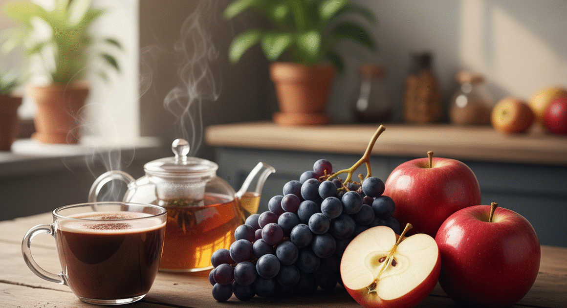 Khám phá bí mật giúp cải thiện huyết áp và mạch máu từ những hợp chất tự nhiên trong ca cao, trà, táo và nho!