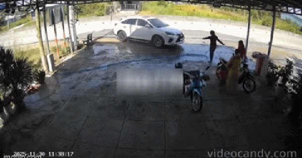 HÌNH ẢNH BỊ CCTV GHI LẠI TOÀN BỘ DIỄN BIẾN VỤ ĐÂM XE GIÔNG GIÁO, GÂY RÁN TRẦN NƯỚC MẮT DƯ LUẬN.