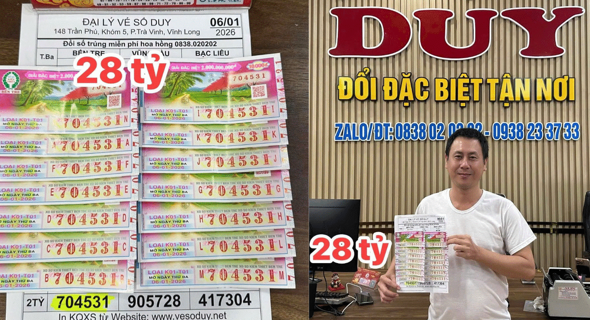 BẤT NGỜ: TỪ 14 TẤT VÉ SỐ TRONG CHỢ, NỮ NẠN Ở MIỀN TÂY ĐƯỢC TRÚNG 28 TỈ ĐỒNG ĐẶC BIỆT!