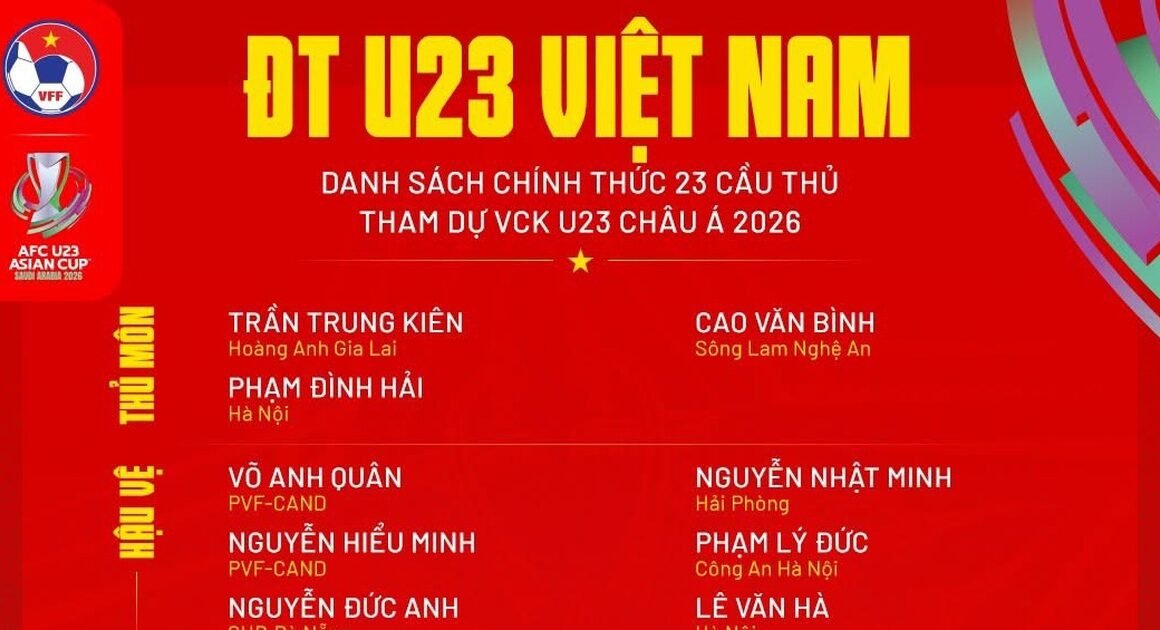 KHÁM PHÁ NGAY ĐỊA ĐIỂM TRUYỀN HÌNH TRỌN VẸN CỦA GIẢI U.23 CHÂU Á 2026!
