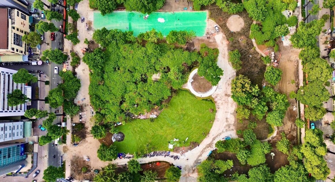 SẮP NGỪNG MONG CHỜ, CÔNG VIÊN Ở KHU ĐẤT NHÀ THI ĐẤU PHAN ĐÌNH PHÙNG SẼ ĐƯỢC BÀN GIAO NGÀY 25.1, CẢNH ĐẸP ĐÓN TẾT TRÀN NGẬP KHẤN KHÍ insert emoticon!