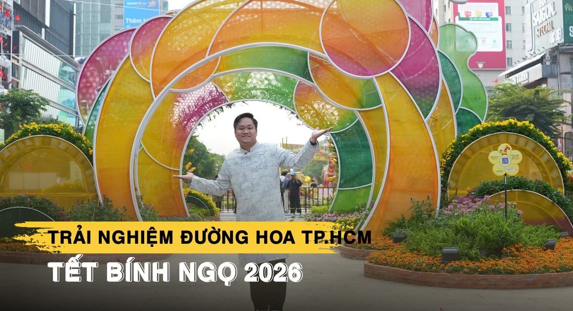 KHÁM PHÁ ĐƯỜNG HOA NGUYỄN HUỆ TP.HCM NĂM NAY VỚI CHỦ ĐỀ ĐỘC ĐÁO “XUÂN HỘI TỤ – VỮNG BƯỚC VƯƠN MÌNH”!