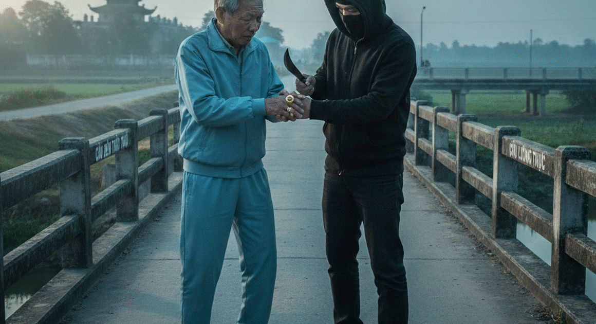 Người đàn ông CÀ MAU bị cướp khống chế, bất ngờ giúp tên cướp tháo nhẫn vàng 24K trị giá 1 lượng!