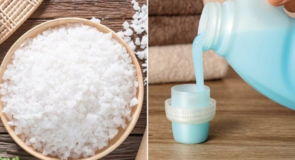 BÍ QUYẾT TRỘN NƯỚC XẢ VÀ MUỐI ĐỂ GIIDÁNH SỨC MỀM MỊN CHO QUẦN ÁO MÀ VẨN AN TOÀN CHO MÁY GIẶT!