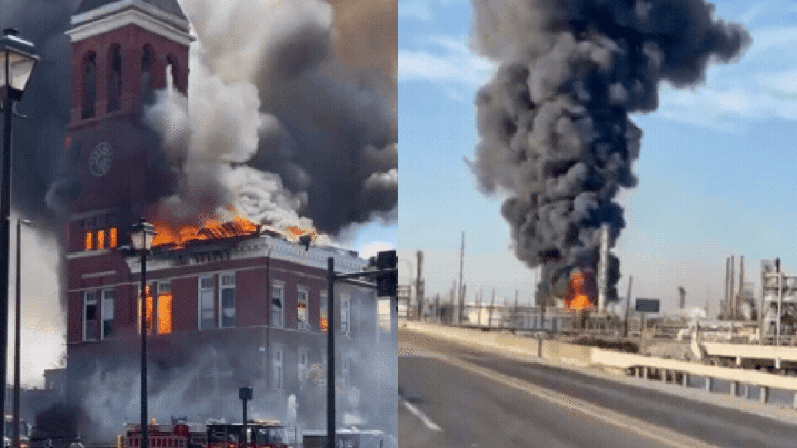 LIÊN TIẾP NHIỀU VỤ CHÁY NỔ TRONG MỘT NGÀY TẠI NHIỀU BANG, MỸ GÂY CHUẨN BỊ CHUẨN BỊ VÀ LO NGẠI