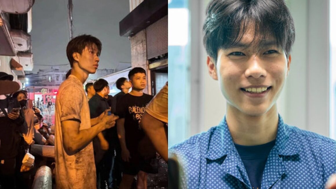 NAM SINH 20 TUỔI DŨNG CẢM LAO VÀO NGỌN LỬA GIẢI CỨU NẠN NHÂN KHÓC KHẶC TRONG NGÔI NHÀ CHÁY