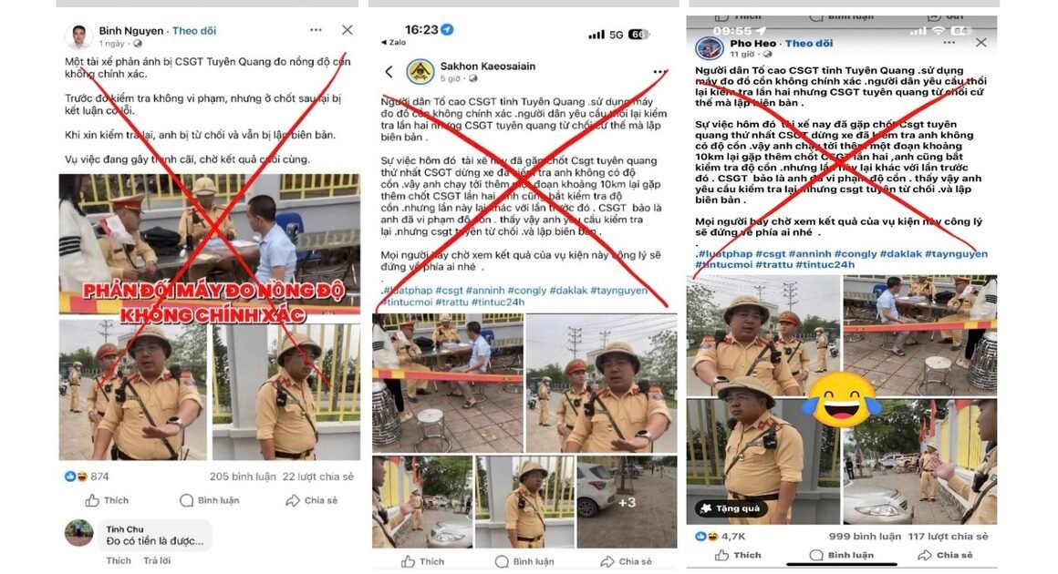 PHÒNG CSGT TỈNH TUYÊN QUANG CHUYỂN VỤ VU KHỐNG LIÊN QUAN ĐẾN VIỆC KHÔNG CHO THỔI LẠI NỒNG ĐỘ CỒN SANG CƠ QUAN ĐIỀU TRA, GÂY NHIỀU NGHI VẤN!