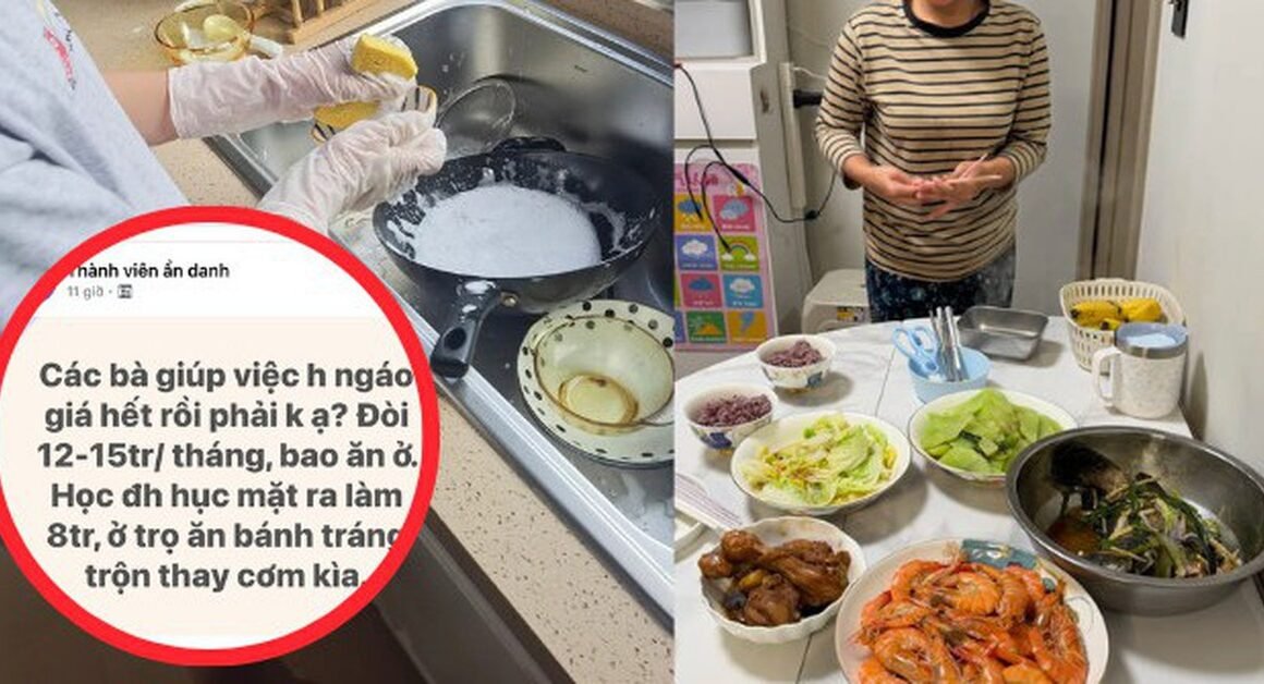 AI NÓI GÌ VỀ MỨC LƯƠNG NGƯỜI GIÚP VIỆC GẦN ĐÂY, BẠN SẼ KHÓ KIỄM KHÁC!