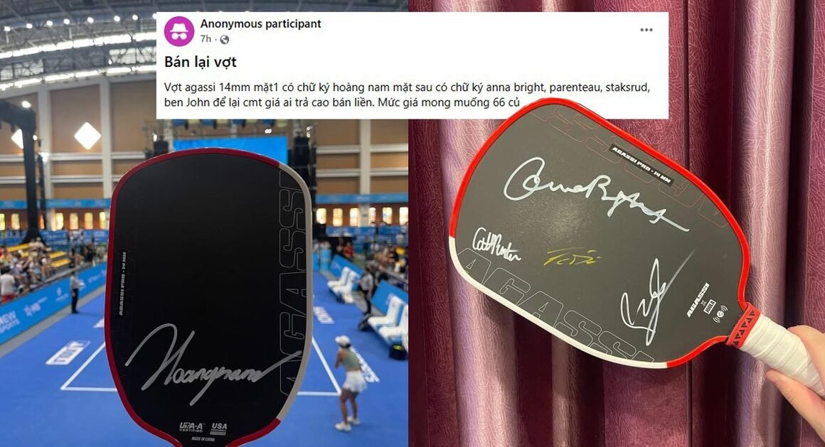 Ai cũng kinh ngạc trước mức giá “TRÊN TRỜI” của chiếc vợt kỷ niệm gây sốt cộng đồng Pickleball Việt Nam!