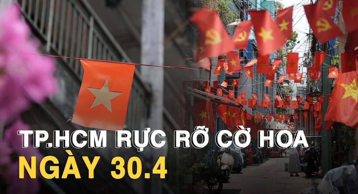 HÀNG NGÀY, TỪ NHỮNG CON PHỐ NHỎ ĐẾN NHỮNG ĐẠI LỘ RỘNG LỚN, CỜ ĐỎ SAO VÀNG RỰC RỠ GỢI DẬY BẢN NƯỚC TRONG MỖI NGƯỜI DÂN TP.HCM.