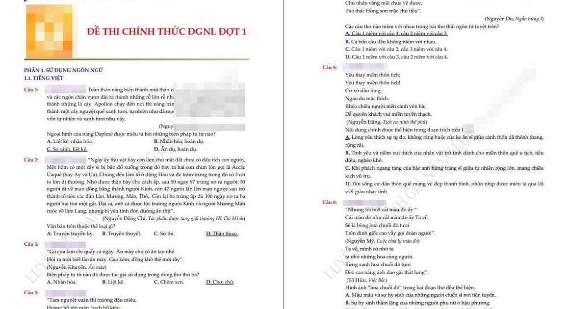 ĐỀ CHÍNH THỨC TỰA TRÊN ĐỒNG THỜI CÓ THẢO NGHI VỀ NGUỒN GỐC TÀI LIỆU CỤ THỂ!