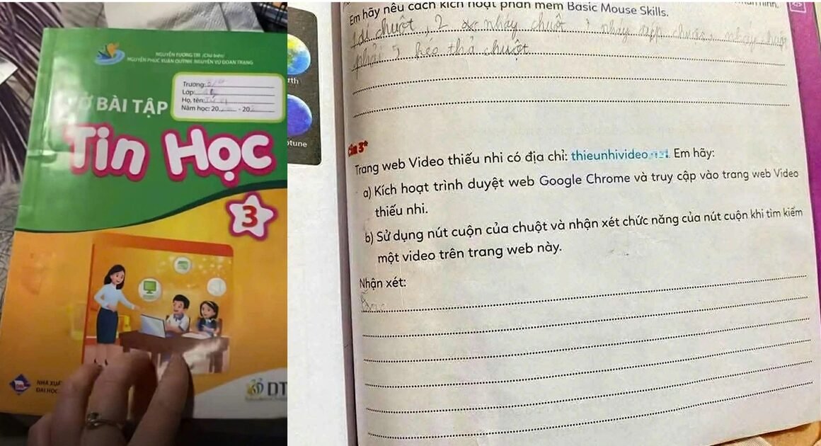 HÀNG NGÀY, PHỤ HUYNH PHÁT HIỆN NỘI DUNG ĐỒI TRỤY TRONG SÁCH HỌC CỦA CON!