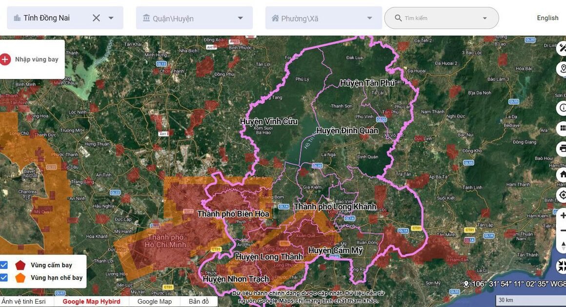 QUAN CHỨC ĐỒNG NAI NGHIÊN CỨU SỬ LÝ UAV KHÔNG PHÉP ĐÁNG LOẠNG VÙNG SÂN BAY VÀ TRUNG TÂM QUAN TRỌNG!
