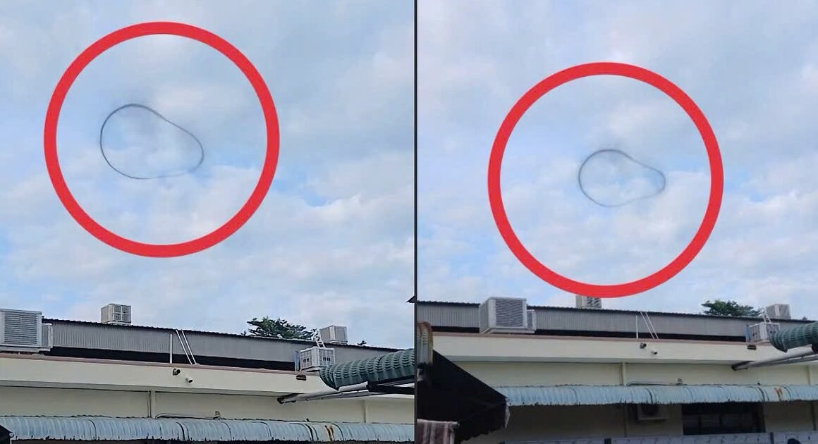KHÁM PHÁ VÒNG TRÒN ĐEN LƠ LỮNG TRÊN TRỜI SÁNG NAY, HIỆN TƯỢNG LẠ GẦN NHƯ CHẤM NGHIÊM BẦU TRỜI TP.HCM!