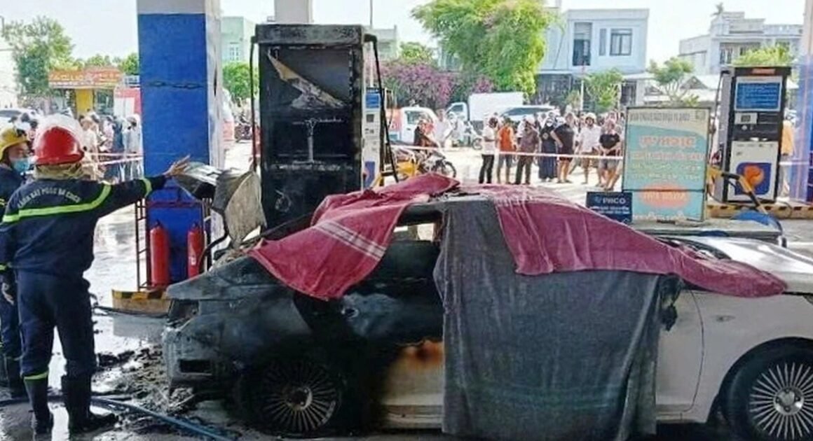 XÁC ĐỊNH DANH TỬ VỤ Ô TÔ BỨC CHÁY KHI ĐANG ĐỔ XĂNG Ở ĐÀ NẴNG, AI LÀ NGƯỜI TRƯỚC MẮT?