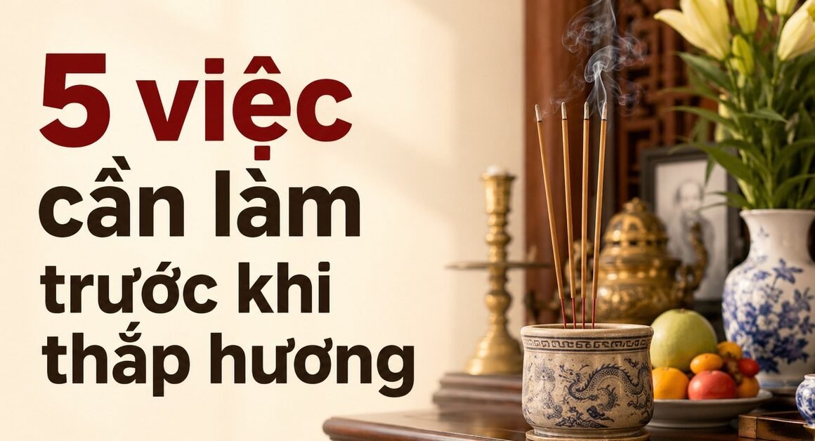 KHÁM PHÁ NHỮNG THÓI QUEN ĐƠN GIẢN GIÚP BÀN THỜ LUÔN GỌN GÀNG VÀ TRANG NGHIÊM MỸ MỖI KHI THẮP HƯƠNG!