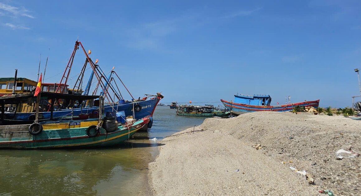 BÀN CẢI NỔI ĐẦY NGUY HIỂM TRÊN BỎ SÔNG CỬA LẤP, NGUY HIỂM CHO MÔI TRƯỜNG VÀ AN NINH KHU VỰC!