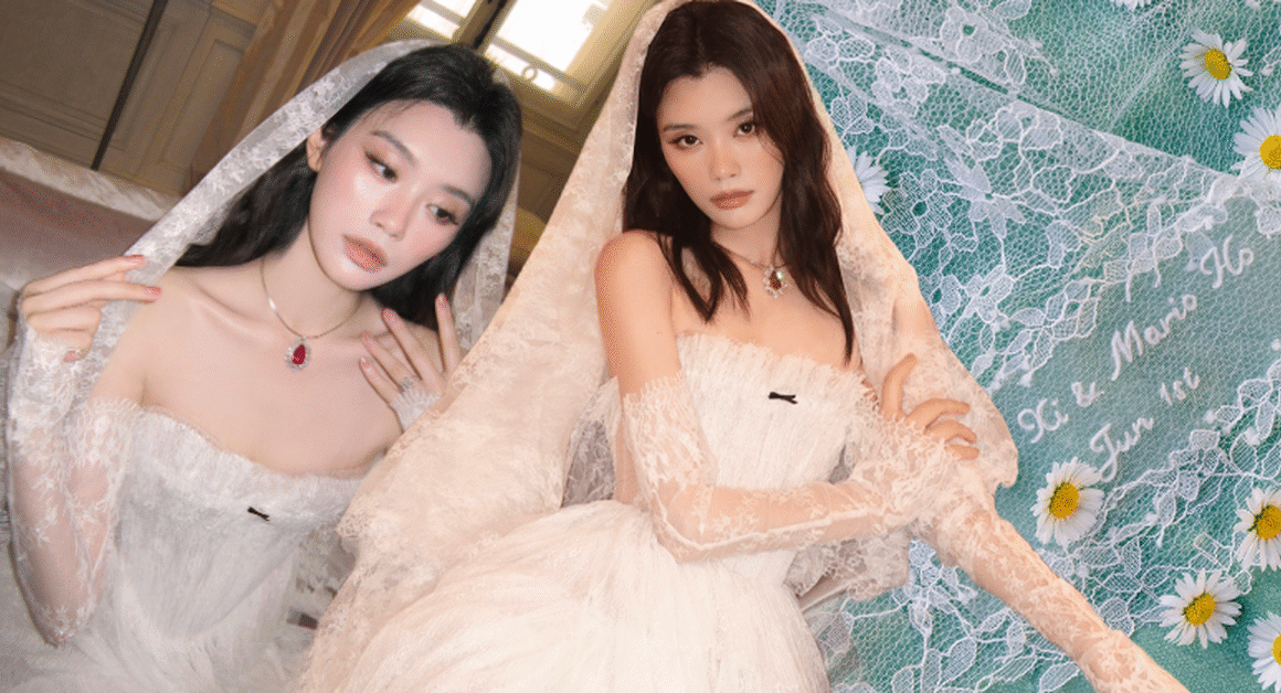 KHÁM PHÁ VẺ ĐẸP VƯỢT THỜI GIAN VỚI MỘT CHIẾC VÁY CƯỚI ĐẾN TỪ VIỆT NAM TRONG HÔN LỄ THẾ KỶ CỦA HỀ MỘNG DAO VÀ HÀ DU QUÂN!