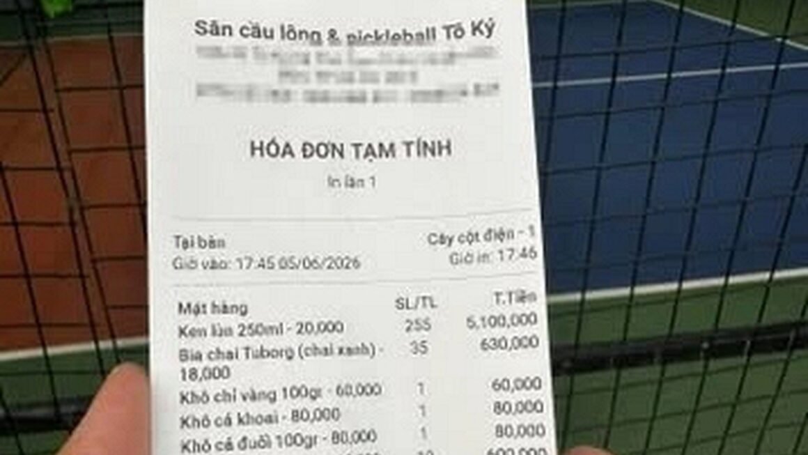 DỰA TRÊN NHẬN ĐỊNH CHỢ ĐƯỢC, AI ĐANG CHI TRẢ CHI PHÍ KHÔNG HỢP LÝ TRÊN HÓA ĐƠN CẦU LÔNG VÀ PICKLEBALL?