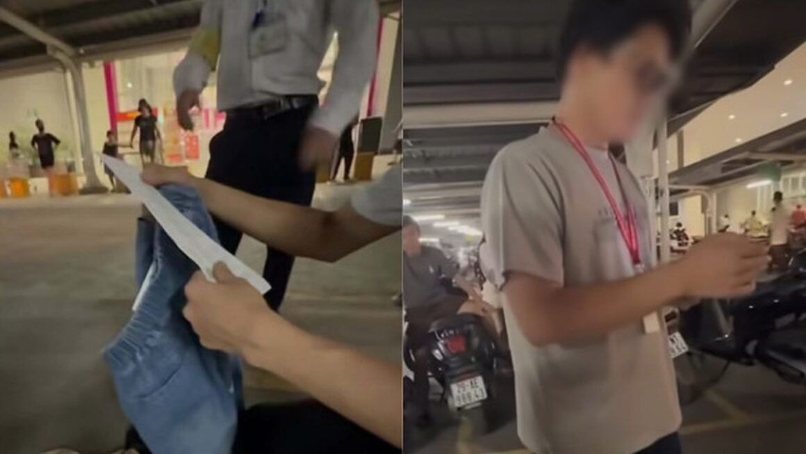 NGƯỜI PHỤ NỮ BỊ NHÓM NHÂN VIÊN AN NINH CĂN CỨU NGHI TRỘM CẮP NGAY TẠI AEON MALL LONG BIÊN, DÙ SAU ĐÓ CHỈNH CHUẨN KHÔNG CÓ VI PHẠM NÀO.