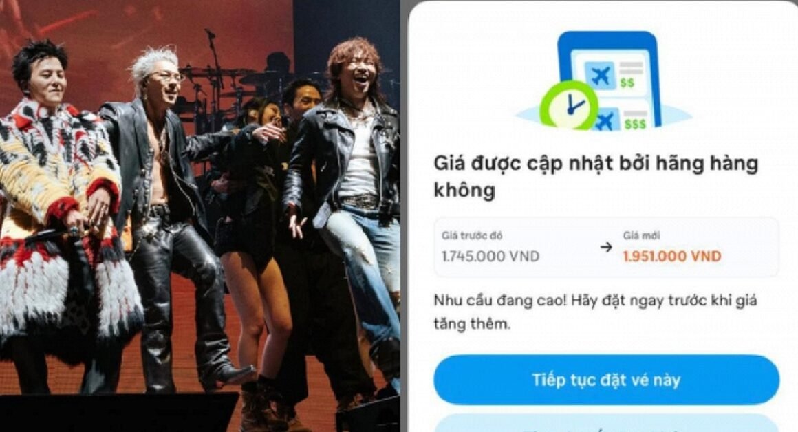 FAN BIGBANG SĂN VÉ UNG DỤNG KHÔNG ĐỢI MỞ BÁN, GIÁ VÉ BAY TĂNG GẤP NHIỀU LẦN CHỈ SAU VÀI PHÚT!