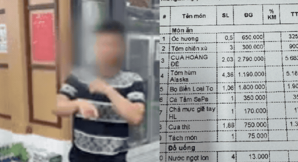 BỊ LẬT MẶT TRONG VỤ MỪNG NGƯỜI YÊU QUA MẠNG ĂN HẢI SẢN HẾT HƠN 16 TRIỆU ĐỒNG, GIA ĐÌNH NGƯỜI NÀY ĐÃ NHIỀU LẦN CHUẨN BỊ TRƯỚC!